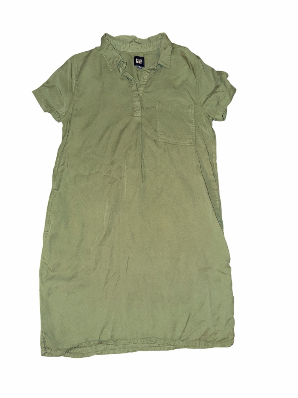 GAP Olive Polo Tunic Dress